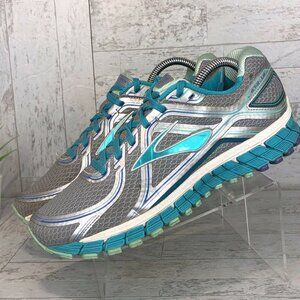 Brooks Adrenaline GTS 16 ~ Women's‎ Size 9.5 B Sixteenth Edition Teal Grey Mint